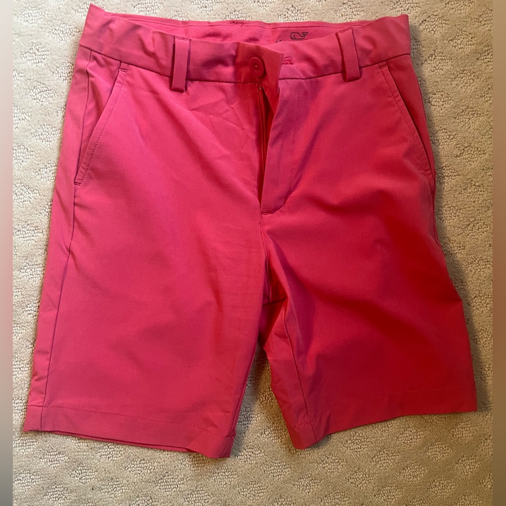 Vineyard Vines Boy’s Performance Coral/Salmon Shorts